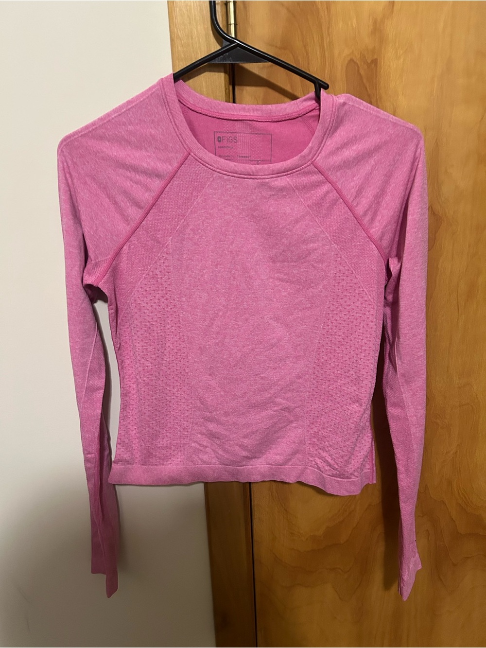 FIGS Slim Longsleeve Underscrub Top Pink Size Small